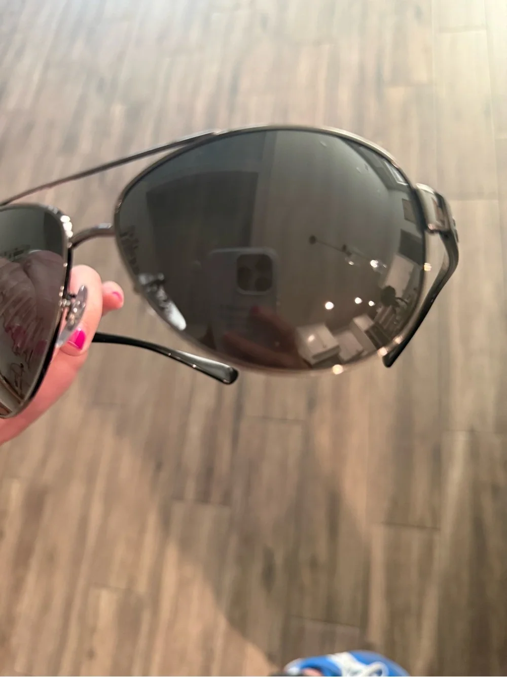 New Ray-Ban RB3386 Gunmetal Aviator Sunglasses Large 67mm